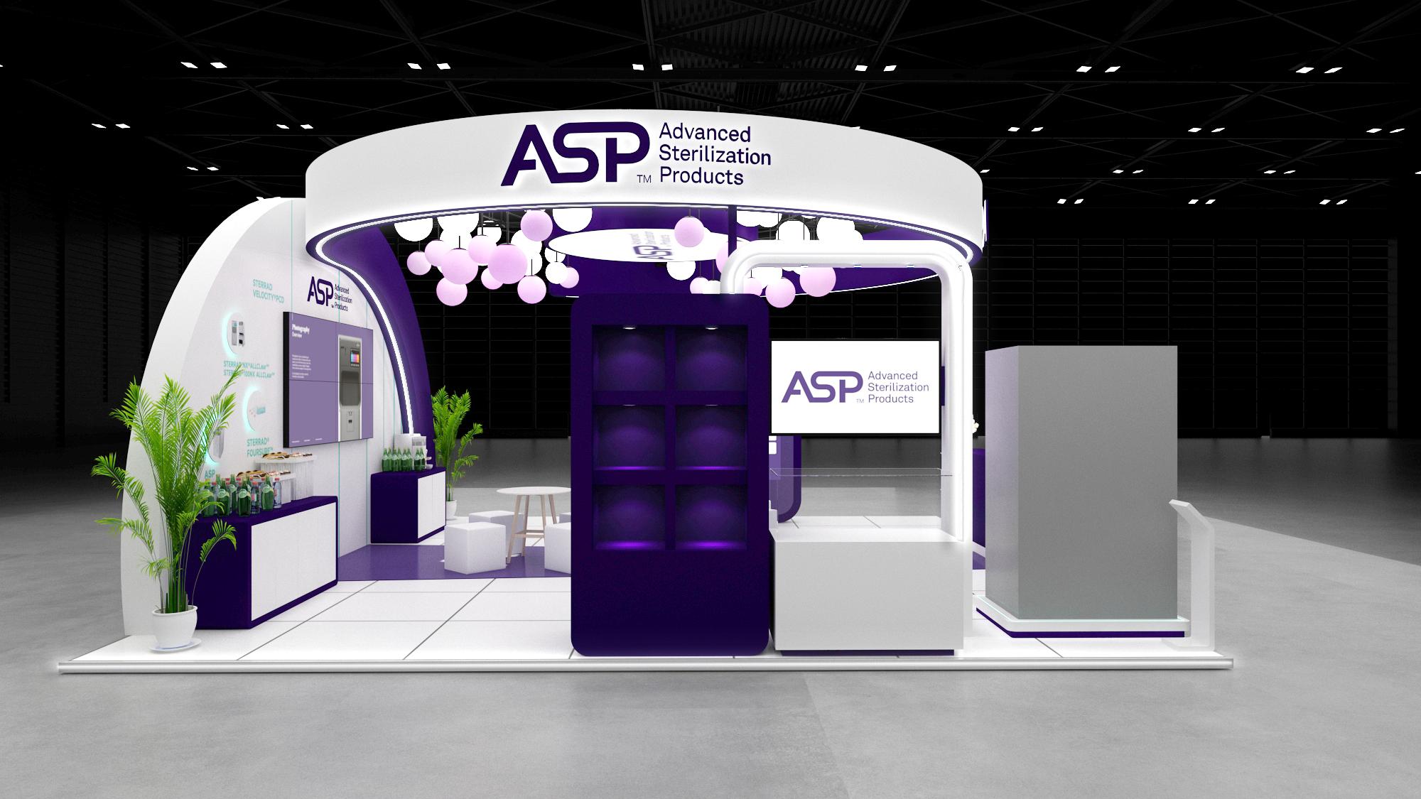 ASP · 2025灭菌科学展（香港）—展台后视（效果图）