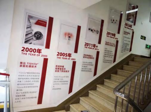 软装设计制作（Nobel Biocare）—楼梯间品牌陈列（活动实拍）